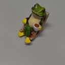 Jetec Miniature Frog Garden Statue Gifts Valentines Day Decorations Fairy Accessories Outdoor Cute Frog Decor Art Housewarming Gift Porch for Patio, Yard, Lawn Ornament for Women Garden Lovers