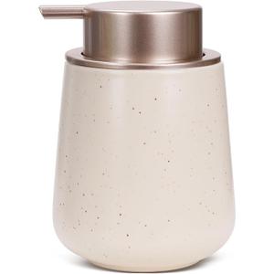 Bosilunlife Hand Soap Dispenser - 12oz Ceramic Soap Dispenser Bathroom Refillable Liquid Soap Pump Dispenser for Bathroom Kitchen Dispenser for Dish Soap with Easy-to-Press Pump
