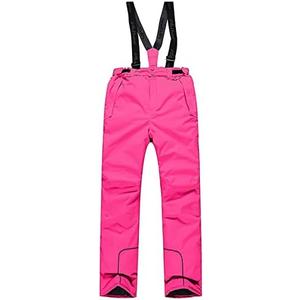 PHIBEE Girls' Waterproof Windproof Breathable Polyester Snow Ski Pants Size 130