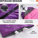 Sleeping Bags for Adults Cold Warm Weather,Backpacking Compact Lightweight Camping Sleeping Bag with Compression Sack for Kids,Camping Essentials Gear for Hiking,Travel,Climb,Outdoor, Indoor