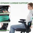 Office Chair Ergonomic Desk Chair Comfy: 400LBS Mesh Computer Chair Ergonomic Gaming Chairs with Wheels Adjustable Lumbar Support and Flip up Armrest-Swivel Executive Chairs Long Hours(Full Black)