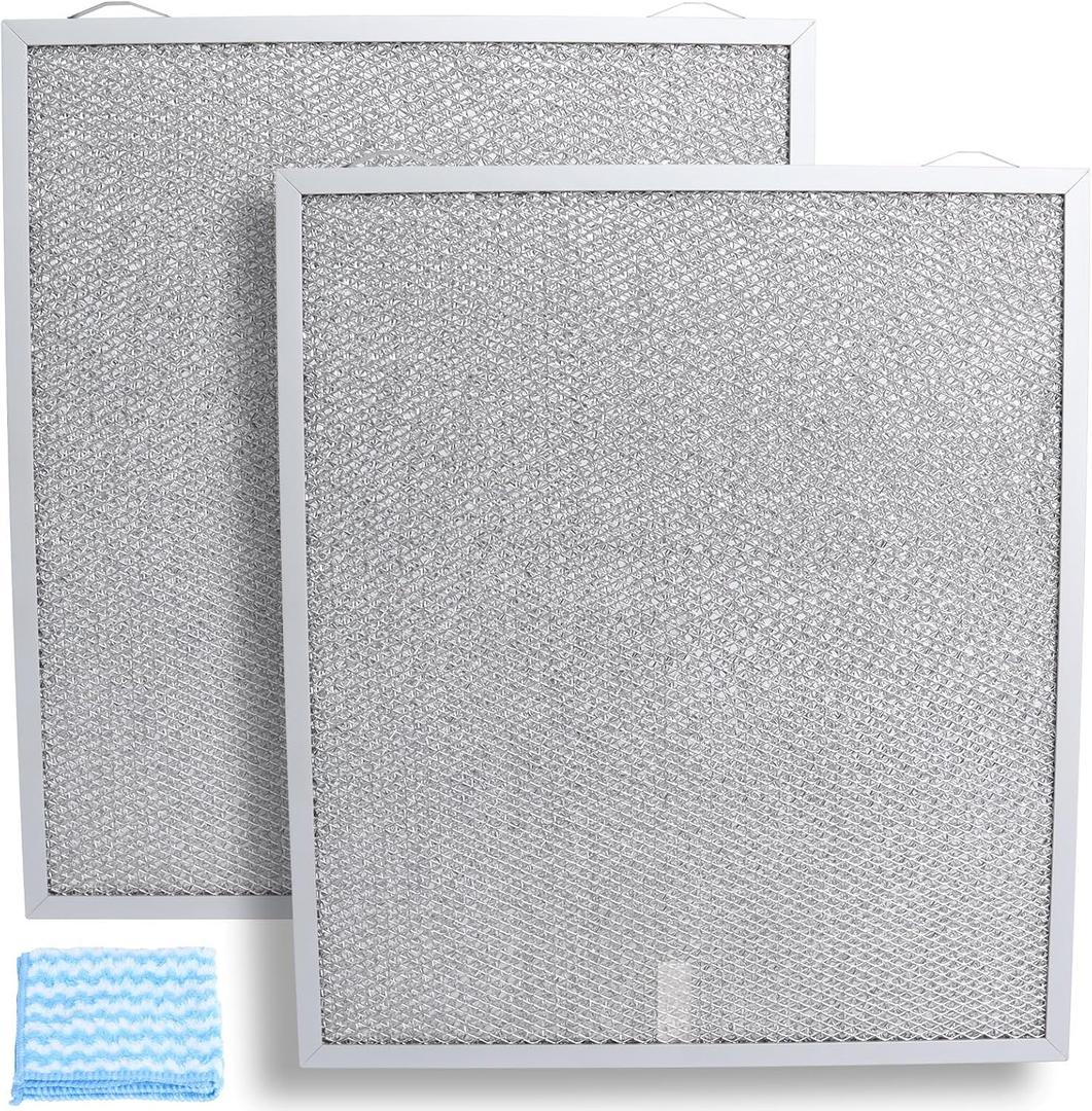 S99010430-002 Aluminum Range Hood Filter 2 Pack, 15-3/4" x 13-7/8" x 3/8"
