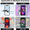 Wireless Auto Clicker for iPhone, iPad & Android Rechargeable Screen Tapper for TikTok, Live Streams, Likes, Games & Repetitive Tasks 107 Adjustable Speeds for Social Media & Gaming (Black)
