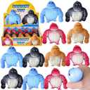 Zasnynua 20 Pack Mini Monkey Stress Balls, Squishy Monkey Decompress and Squeeze Stress Toy, Squishy Fidget Toys Gorilla Toy Stress Relief Toy Autism Sensory Toys for Kids Party Favors, Small