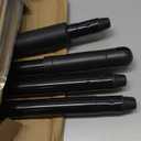 Eyliden Broom, Angle Broom with 57" Long Handle - Fit Heavy-Duty Cleaning, Also Works Well Fine Dust - Commercial Outdoor Indoor Sweeper for Courtyard, Sidewalk, Deck, Kitchen, Lobby, Garage, Black