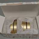 UNIQOOO 10 Pack 3.3" Arch Gold Wood Stand with 1/8" Slot, for Wedding Acrylic Table Number Sign, Wedding Display Stand, Card Holder, Great for Bar Menu, Retail Sign, Party and Events