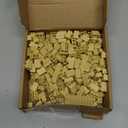 Feleph 360 Pieces 1x2 Masonry Profile Bricks Building Blocks for Wall Parts and Pieces Diverse Bulk Toy Set Compatible with Major Brands (Tan)