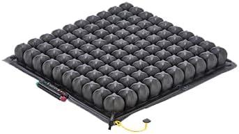 Roho Low Profile Quadtro Select Wheelchair Cushion - 15 x 15 - Adjustable Pressure Relief Air Seat - Conforms to Your Body Shape and Weight - Includes Pump, Cover, Repair Kit, Instructions