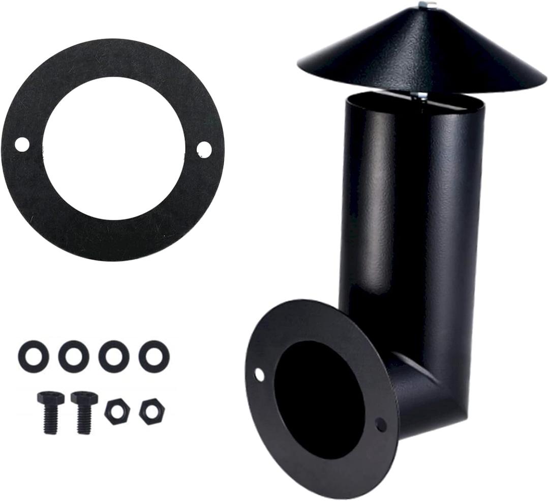 Pellet Grill Smoke Stack for Traeger 22/34 Pellet Grill,for Pit Boss 700 Series Smokestack Chimney,DIY Grill Smoke Chimney