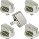 5 Pack AEZ73293801 Burner Control Knob Assembly Replacement, Compatible with lg Range/Stove Gas Cooktop, Burner Knob Replace Part EBZ60710601, 2025031, AH3639420, EA3639420, AP5594929, PS3639420