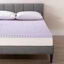 Best Price Mattress 2 Inch Egg Crate Memory Foam Mattress Topper with Soothing Lavender Infusion, CertiPUR-US Certified, Dorm Essentials, Queen