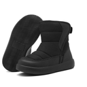 Hpapadks Girls Snow Boots Winter Solid Color Snow Shoes Non Warm Wool Thickening Shoes Winter Boots for Boys Black. Size 26