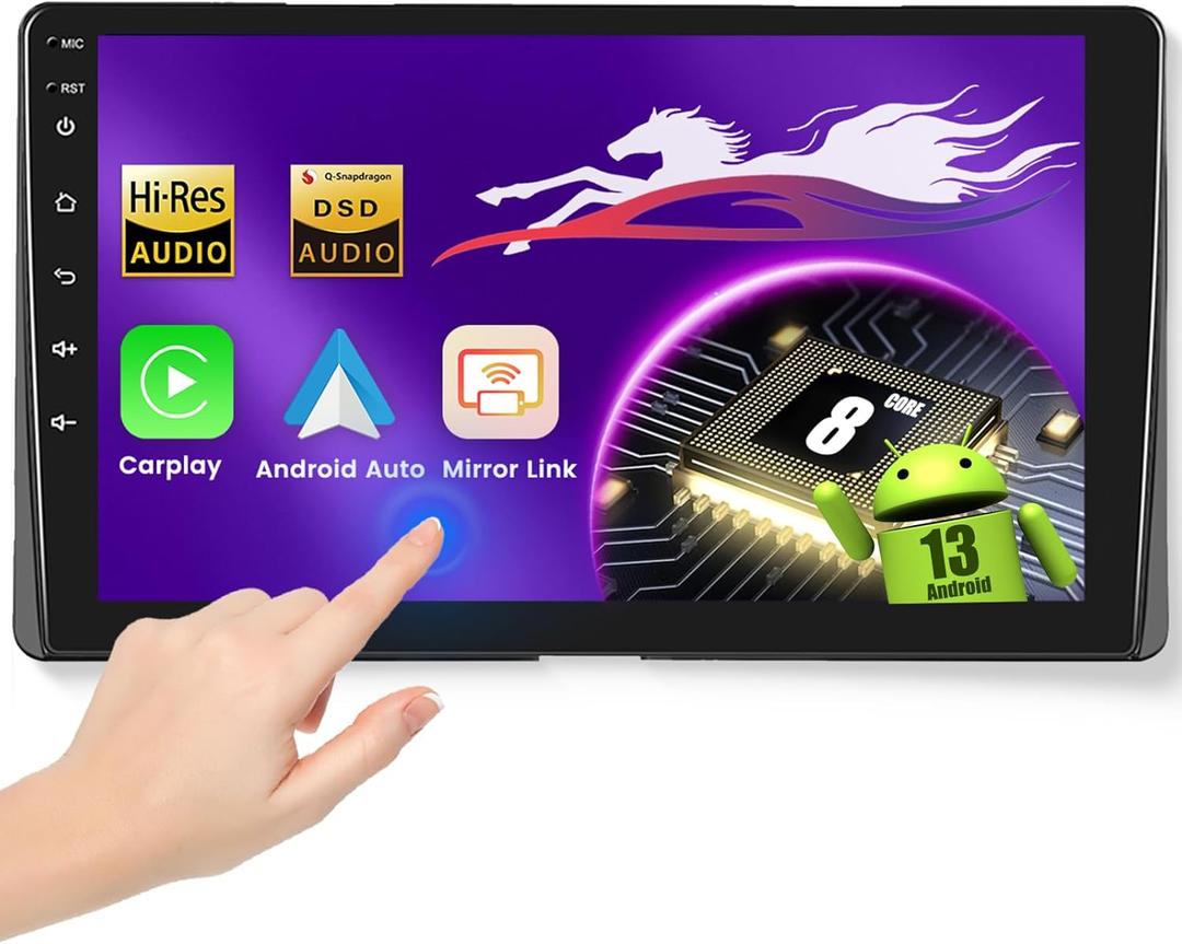 Wireless Carplay Car Stereo for Toyota Sienna 2015-2018 with 9-Inch 1280P Touchscreen, [Qualcomm 8-core 4+64GB] Android Car Radio Android Auto BT5.1/DSP/Hi-Res Audio/WiFi/SWC/GPS/OTA+Backup Camera