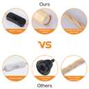 Arturesthome Wood Pendant Light Cord Kit with Switch, 5FT Vintage Industrial Hanging Light Plug in Lamp Cord with Twisted Nylon Rope Lights Socket E26 E27 for Farmhouse Lamp Cable Retro DIY (5FT)