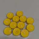 Natural Yellow Beeswax Tealight Candles - 12pcs - Organic Candle Natural Scent Smokeless Clean Burning