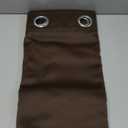 Pickluc Grommet Blackout Curtains 84 Inches Long 2 Panels, Light Blocking Window Drapes for Living Room, Thermal Insulated, Noise Reduction, Chocolate Brown, 52" Wide x 84" Length