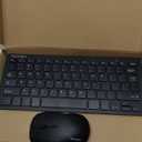 TECKNET Wireless Keyboard and Mouse Combo, Mini Cordless Computer Keyboard and Mouse Set 2.4GHz, Silent Adjustable 1600 DPI, Quiet Click, LagFree for Computer, Laptop, PC, Windows, Mac, Chrome OS