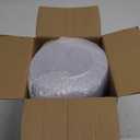 U-QE 100 Pieces Clear Plastic Plates - 7 Inch Plastic Dessert Plates Disposable - Washable & Reusable - Premium Hard Clear Fancy Disposable Heavy Duty Cake Platos for Party, Weddings and Events