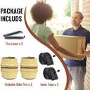 26x2.125 Cruiser Bike Tires: MOHEGIA 2-Pack 26 Inch Folding Tires with Pair Bike Tubes & Tire Levers Replacement Set for Beach Cruiser and Urban Commuting Bicycle