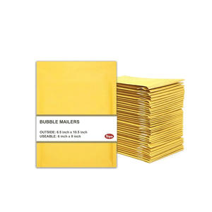 SIPA Kraft Bubble Mailer Self Seal Bubble Shipping Envelopes (6.5”x10.5” /50 Pack)