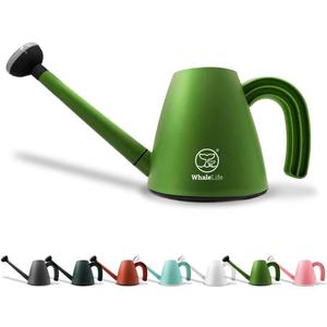 WhaleLife Indoor Watering Can for House Bonsai Plants (2.0L, Green)