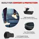 2 x Glitter Ankle Straps for Cable Machine, Women's Glute Kickback Attachments, Gym Cable Straps for Booty Workout, Leg Extension & Hip Abductors