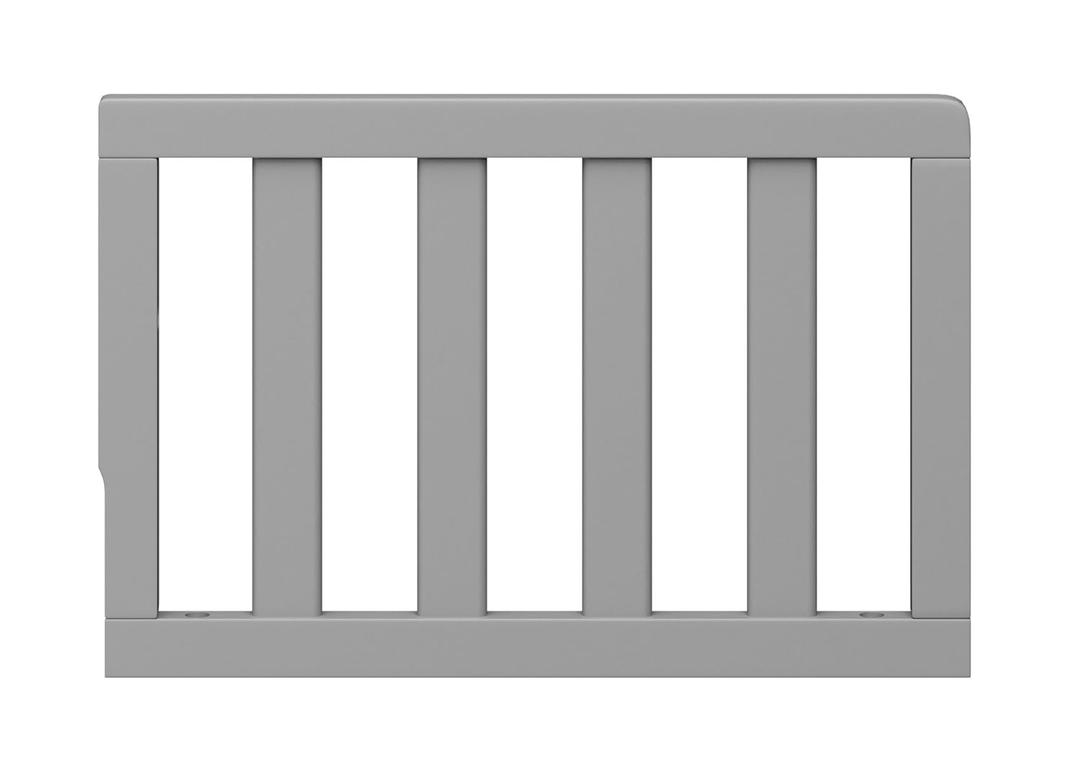 Storkcraft & Graco Toddler Safety Guardrail with Slats (Pebble Gray) – GREENGUARD Gold Certified, Converts Compatible Storkcraft & Graco Crib to Toddler Bed, Each Guardrail Sold Individually