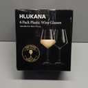 Unbreakable Wine Glasses Set of 6, 16 oz Plastic Wine Glasses with Stem, BPA Free, Reusable Wine Glass for Poolside, Outdoors Camping Picnic Restaurants Home Bar Christmas Unique Gift