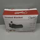 Homemate Electric Heated Blanket Twin - 62"x84" Heating Bed Blankets Throw with 10 Heating Levels 8 Hours Auto Off Fast Heating Over-Heated Protection Ultra Soft Warm Flannel ETL Certified Grey