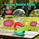 Bubble Machine for Toddlers Kids & Pets, with 8oz Safe Solution, Extra Large & Bubbles in Bubble Maker, Children & Pets Dog Toys Gift, Indoor/Outdoor Birthday Wedding Party Bubble Blower