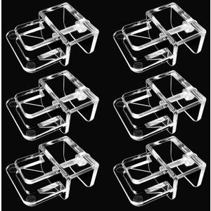 6 pcs Aquarium lid Clips Rimless Aquarium Fish Tank top Cover lid Hood Support Holder Glass Aquarium Acrylic Fish Tank top Clip