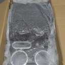 Upgrade Center Console Organizer with Cup Holder& Phone Holder for Car & Van & Truck Floor Cab Back Bench Seat Armrest Middle Storage Box - Black