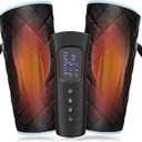 ALLJOY Leg Massager for Circulation and Pain Relief, Calf Massager Air Compression with 6 Modes, 2 Heating Levels, 3 Vibration Functions and 30min Auto-Off Adjustable Wraps Gift for Family Friends