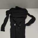 AVZXSA Women's Sexy Seamless Jumpsuit 2 piece outfit, Mock Neck Long Sleeve Bodysuit with Snap Crotch and Leggings Set M