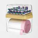 2-in-1 Garbage Bag Dispenser & Laundry/Dishwasher Pods Container, Clear Acrylic Garbage Bag Organizer with Removable Lids, Under Sink Kitchen Storage Box