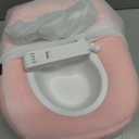 Tablet Pillow Stand, Adjustable Kindle Holder with 2 Snack Bowls, 360 Adjustable iPad Stand for Bed with 4.7''-13'' iPad, Kindle, Phone, Gift for Reading Accessories on Bed, Sofa, Pink