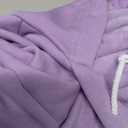 5XL Dog Sweaters for Large Dogs,Extra-Large Dog Hoodie,Cozy Fleece Interior Sweatshirt with Hood & Pocket,Leash Hole,Pet Clothes Sweater Hoodie for Large Dogs,Light Purple&5XL (5XL: 100-135lbs)