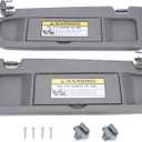 Left Driver & Right Passenger Side Sun Visor Compatible with Honda Civic 2006 2007 2008 2009 2010 2011 Replaces # 83280-SNA-A01ZA, 83230-SNA-A01ZA (Atlas Gray)