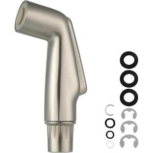 Hygie Rinse Kitchen Sink Side Sprayer Head Replacement Universal Sink Sprayer Attachment Compatible with Delta, Moen, Kohler OEM Brand, Kitchen Sink Faucet Sprayer Head - Brushed Nickel