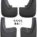 RMOURTEKK Mud Flaps Compatible with Dodge Ram 2009-2018 1500 2500 3500 & 2019-2024 Ram 1500 Classic with OEM Fender Flares Custom Front and Rear Mud Guard Set (4pccs- Set)