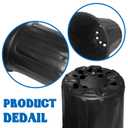 50 Pack 1 Gallon Plant Nursery Pots,Plastic Seedling Pot with Drainage Holes,Flexible Garden Flower Plant Container for Potting,Succulents,Cuttings,Transplanting,Black