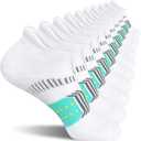 Womens Athletic Cushioned Anti-Blister Comfort Running Ankle Socks 5 Pairs (6-9)