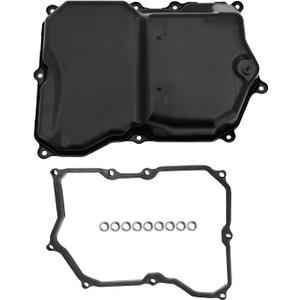 09P-321-361 09P321361 Oil Pan with Gasket Fits for VW Tiguan Atlas Atlas Cross Sport Arteon & Audi Q3 2018–2024 1.4L 2.0L 3.6L, Aluminum Transmission Oil Sump