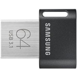 SAMSUNG MUF-64AB/AM FIT Plus 64GB - USB 3.1 Flash Drive, Black/Sliver