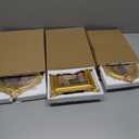 3 Pcs Vintage Picture Frames Antique Set Baroque Ornate Gold Arched Photo Frames with Glass, Tabletop or Wall for Home Decor Photography Props Gifts(4x6, 5x7, 6x8 Inches,Retro)