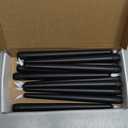 Homemory 12 Pcs Black Flameless Taper Candles Flickering, NO Remote, 11 Inches Taper Candles Battery Operated, Realistic Electric LED Candlesticks Made of Plastic for Halloween Party Home Decor