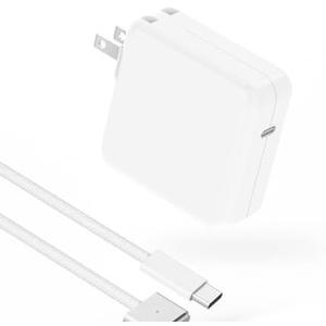 Charger for MacBook Air 13 15 inch MacBook Pro 14 inch 2025 2024 2023 2022 2021 M4 M3 M2 M1, 70W USB C Power Adapter, 6.6FT USB C to 3 Braided Cable with LED, Powerful Connect, Original Quality