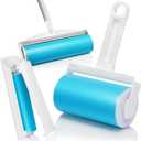 Schticky Lint Roller Set - Reusable & Washable Lint Roller Cleaner for Clothes Sofa Furniture Car Cat Dog Hair - Clean in a Quicky with Schticky (3 Piece Set)