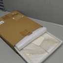 Large Stone Dish Drying Mat for Kitchen Counter, Quick Dry Stone Dishes Mats, Marbled Water Absorbing Diatomaceous Earth Drying Pad for Countertop Bottles Utensils Cups(Yellow White 24"x16"&8"x4")