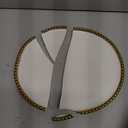 Christian Siriano Akoya Porcelain Dinnerware Set, 12-Piece - Dish Set for 4, Plates and Bowls Set, White and Gold